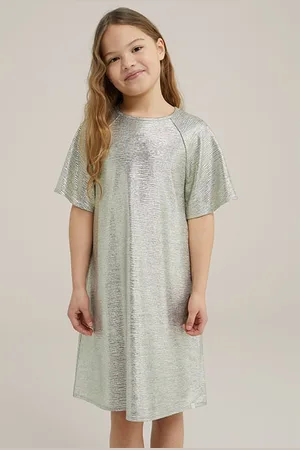 WE Fashion Dress Mid Length Gold