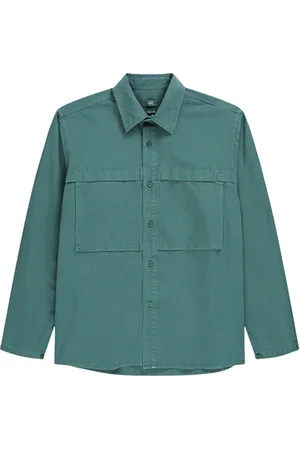 Closed Men Utility Shirt Shirts Dark Jade