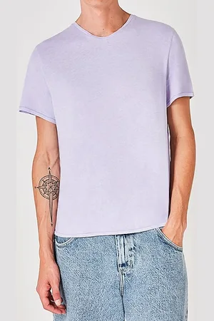 American Vintage V Collar Short-sleeves Tee-shirt Glycine Vintage