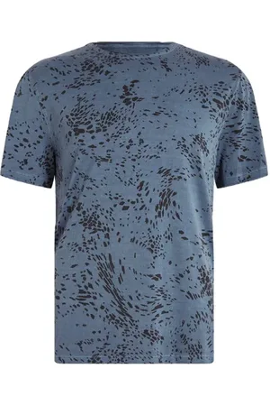 John Varvatos Hester Ss Swirling Cheetah Crew Officer Blue
