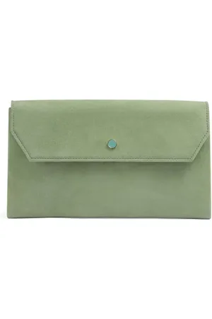 LK Bennett Dora Clutch Bag Green