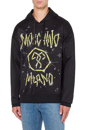 Moschino Galaxy Logo Hoodie Black