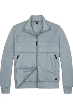 Wahts Griffin | Quilted Sweat Jacket Chalk Blue
