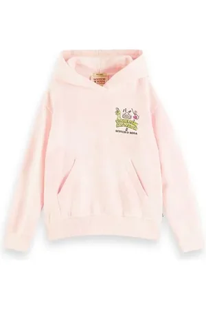 Scotch&Soda Loose-fit Subtle Tie-dye Artwork Hoodie Apple Blossom