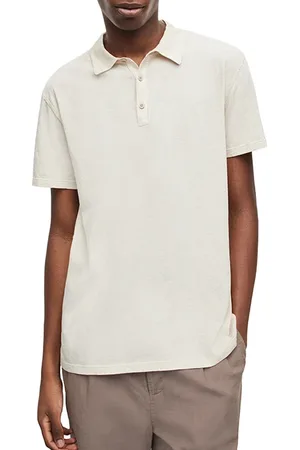 AllSaints Figure Ss Polo Biscuit Taupe