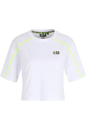 Fila C61 Oversized Cropped Tee Bright White