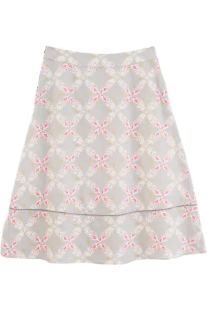 White Stuff Dixie Linen Skirt Nat