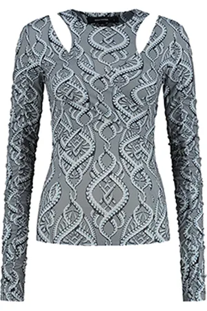 Daily paper Grey Blue Braids Lindsay Top