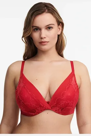 Chantelle Midnight Flowers Scarlet