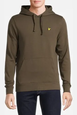 Lyle & Scott Football World Graphic Ls Pullover Hoodie Olive
