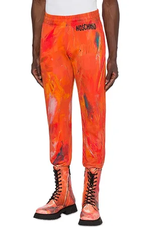 Moschino Painting Fleece Jogging Orange
