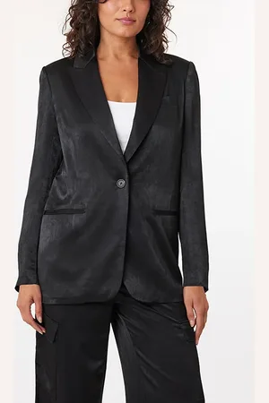 Scotch&Soda Satin Blazer Black Night