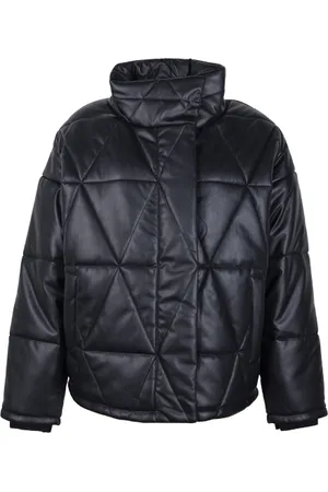 AllSaints Bon Faux Puffer Black