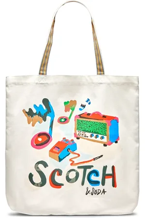 Scotch&Soda Canvas Artwork Tote White