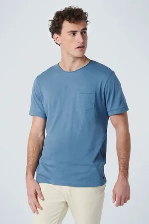 No Excess T-shirt Crewneck Slub Blue