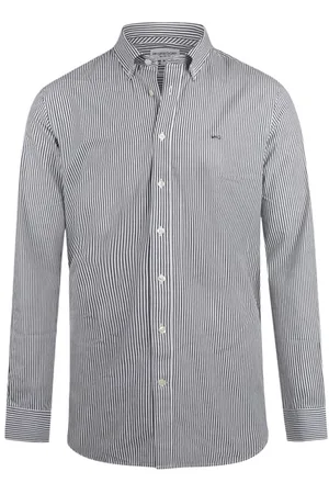 McGregor Poplin Stripe Peached Navy