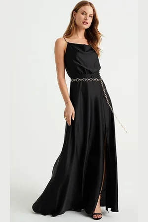 WE Fashion Dress Maxi Length Black