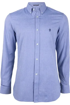 French Connection Oxford Ls Mid Blue