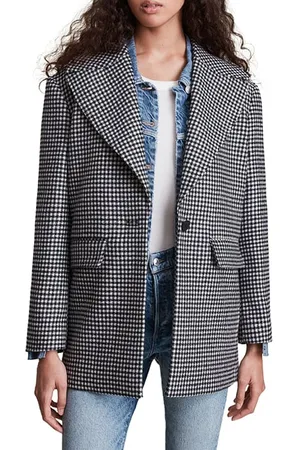AllSaints Jocie Coat Black/white
