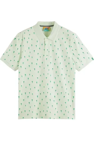Scotch&Soda Mini Palm Print Polo Mint
