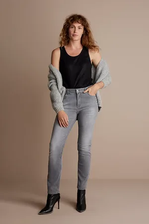 Summum Woman Nova Skinny Jeans Grey Stretch Denim Grey Denim