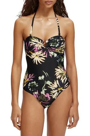 Scotch&Soda Removable Strap Swimsuit Aster Black