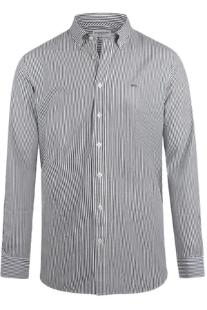 McGregor Striped Poplin Shirt Navy