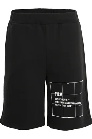 Fila Sweatshorts With Size Pockets And Transfer Detail Black