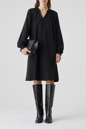 Closed Women Oversized Dress Black
