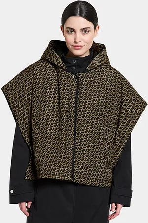 Didriksons Siri Wns Cape Rope Aop Black