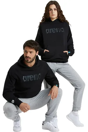 Arena Hooded Sweat Logo Black