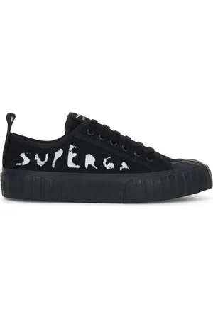 Superga 2630 Ripped Logo Black-white