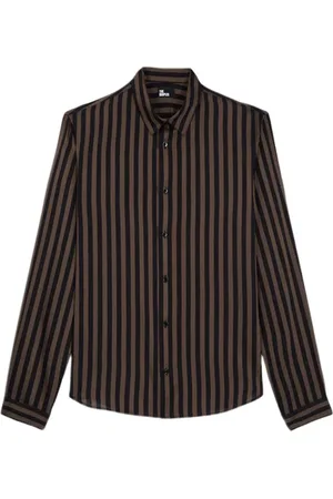 The Kooples Chemise Manches Longues Black Beige