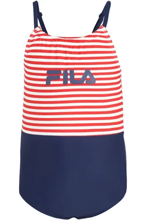 Fila Sinah Swimsuit Aop Black Iris-true Red/bright White Striped