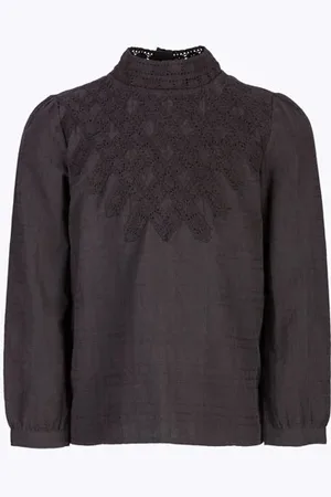 BY-BAR Girls Gaby Blouse Off Black