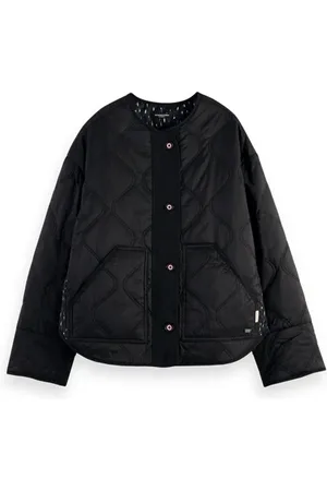 Scotch&Soda Quilted Reversible Coat Black