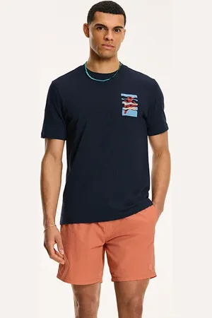 Shiwi Men Coral Chest T-shirt Dark Navy