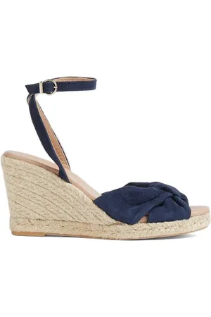 LK Bennett Angela Wedge Espadrilles Navy