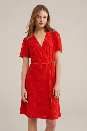 WE Fashion Dress Midi Fire Red