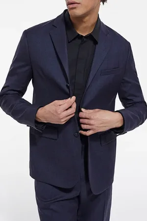 The Kooples Soft Suit Jacket Navy