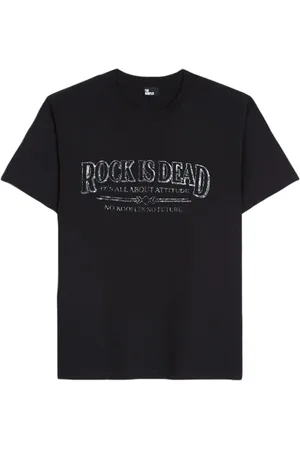 The Kooples Mc Rock Is Dead T-shirt Black Washed