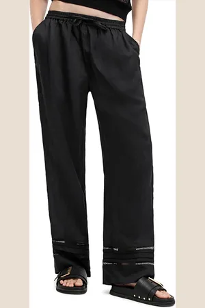 AllSaints Jade Linen Trouser Black