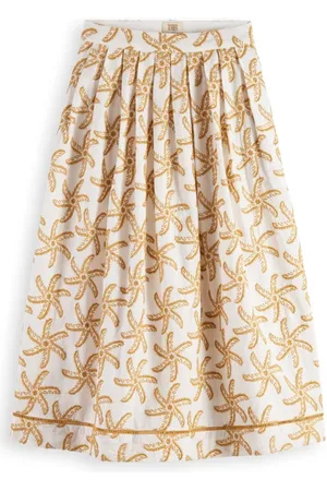 Scotch&Soda Embroidered Maxi Skirt Starfish Embroidery