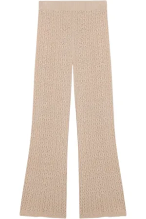 SCALPERS Pointelle Knit Pant Ecru