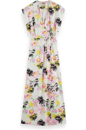 Scotch&Soda Allover Printed Maxi Dress Aster White