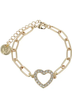 Otazu Shimmering Heart Bracelet Gold