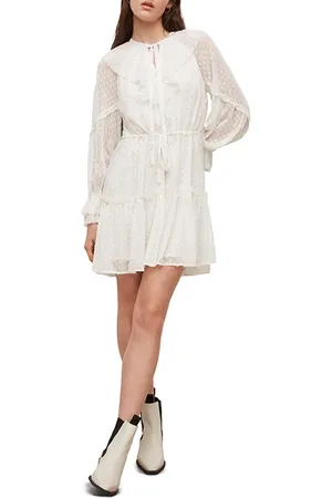 AllSaints Ava Dress Ecru White