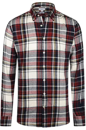 McGregor Herringbone Y/d Check Shirt Off White