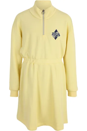 Fila Tann Half-zip Sweat Dress Pale Banana