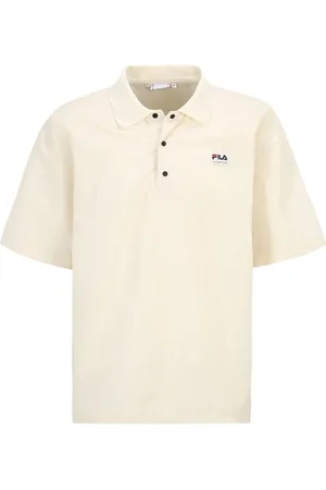 Fila Twist Woven Polo Shirt Antique White